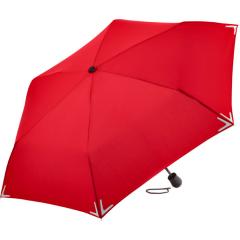 Mini-Taschenschirm Safebrella® LED-Lampe rot