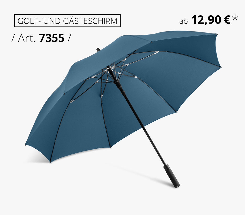 AC-Golf-/Gästeschirm FARE® Profile Exklusiver Automatik-Golf-/Gästeschirm für zwei Personen mit Reifenprofil-Design-Elementen in marine