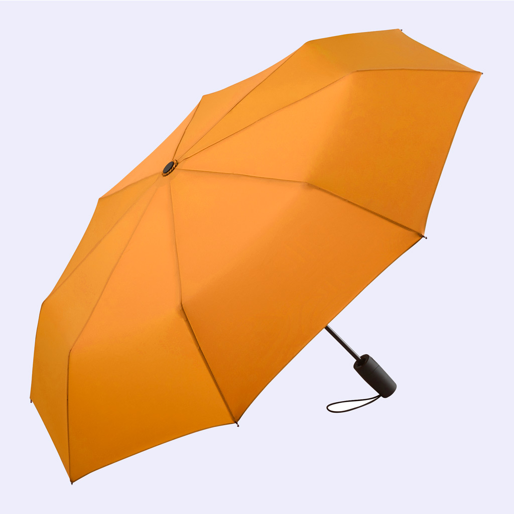 AC pocket umbrella opened outside