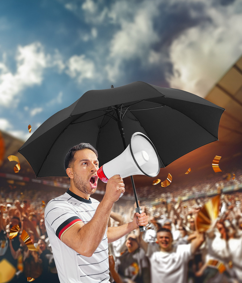 FARE Sound Schirm mit Nationalhymne Fußball-EM