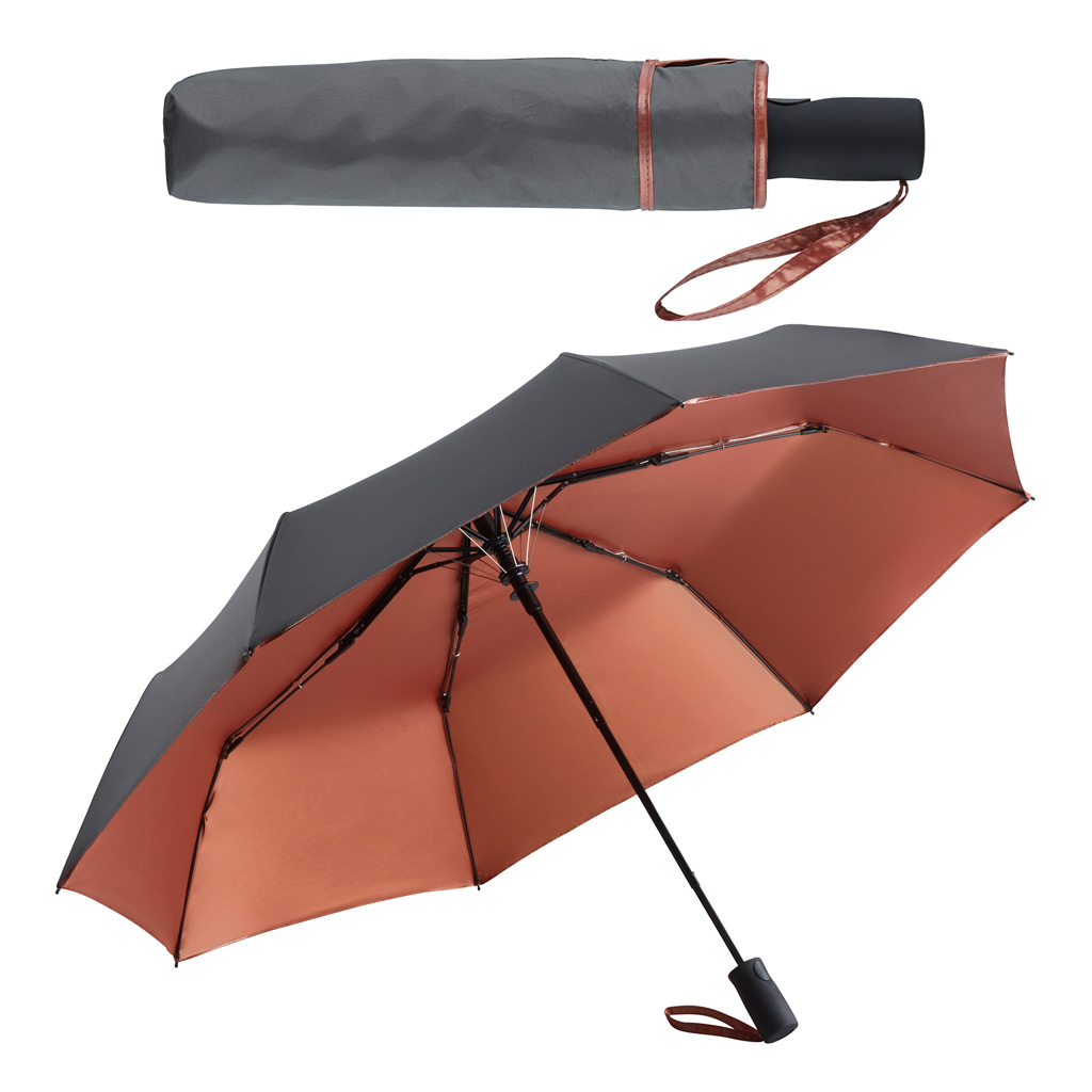 FARE Artikel 5529 schwarz/kupfer  AC-Taschenschirm FARE® Doubleface