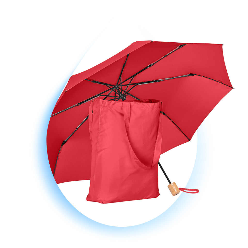 FARE ÖkoBrella Shopping Tasche und Schirm Set