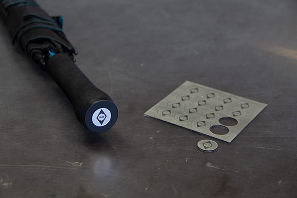 Laser sticker production 9