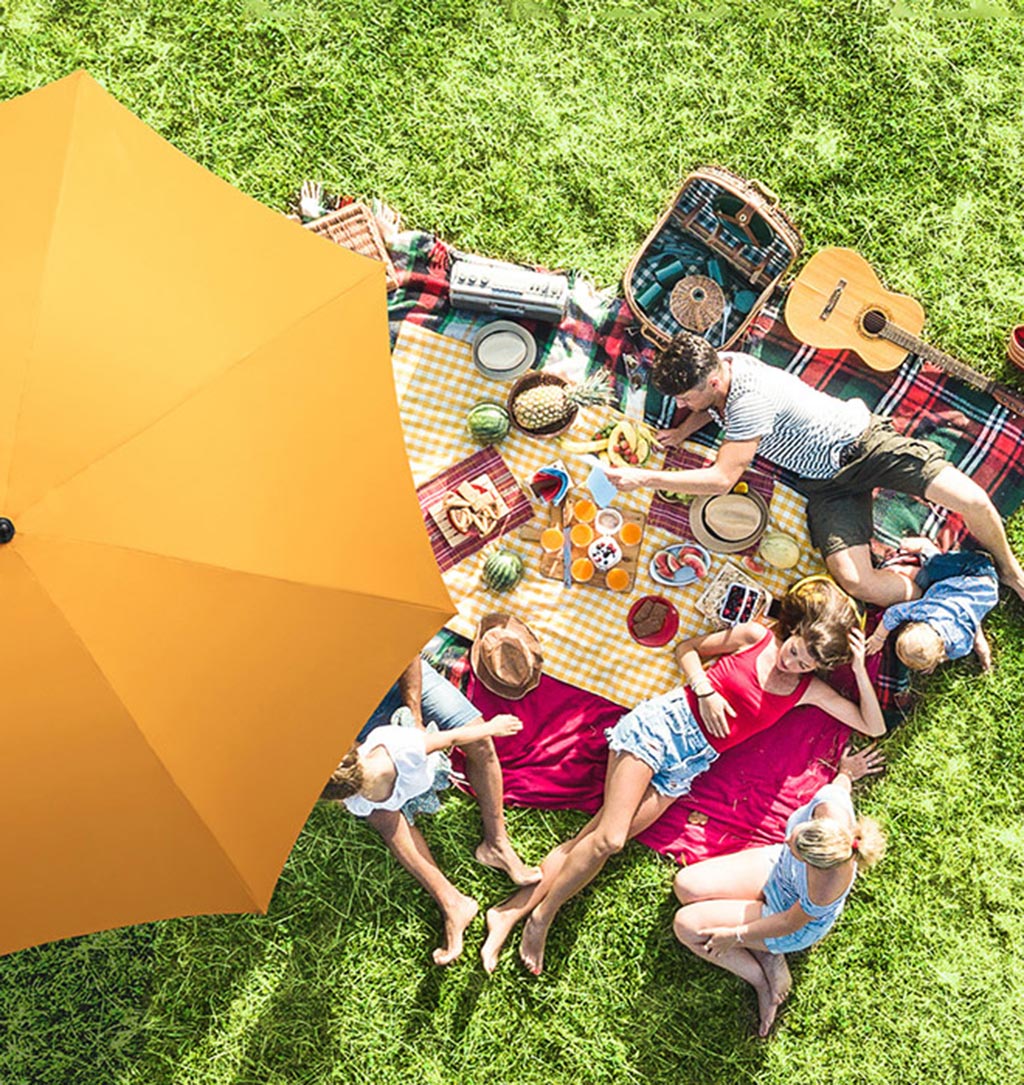 FARE Sonnenschirm Aprikose Außen Park