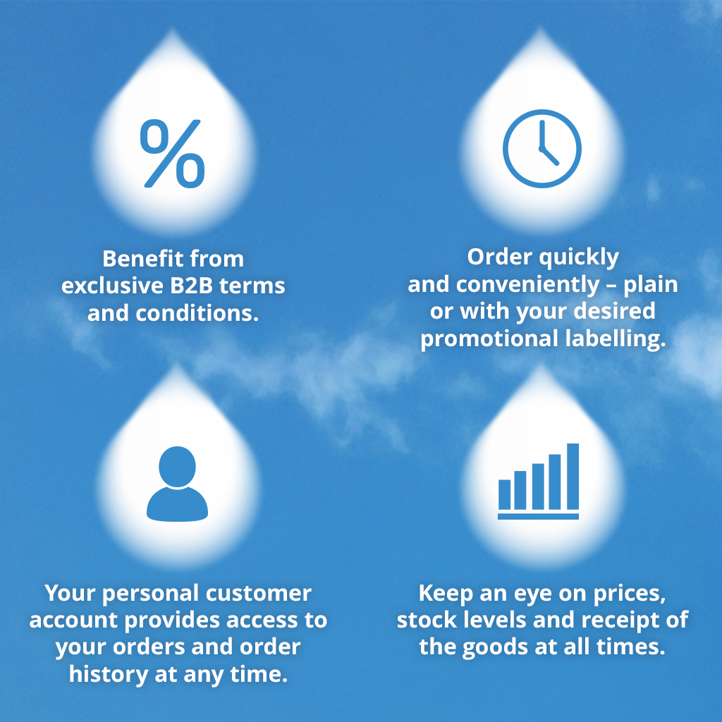Banner communicating benefits for registered customers  