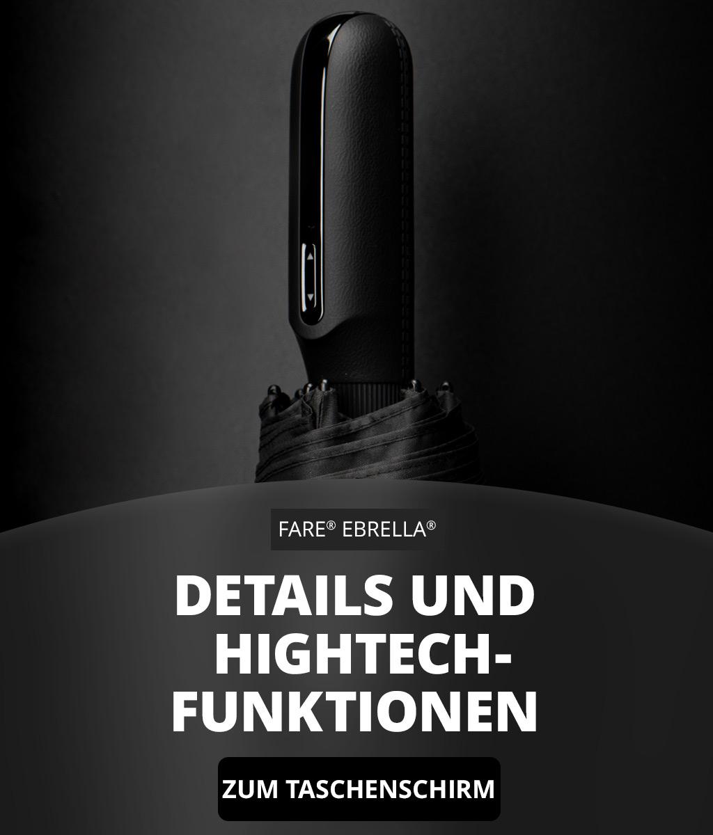 Elektrischer Taschenschirm FARE® eBrella®