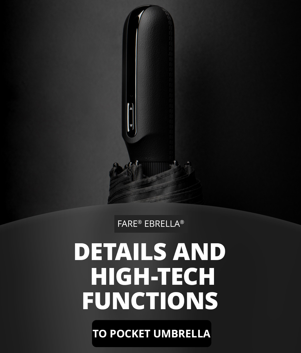Electric pocket umbrella FARE® eBrella®