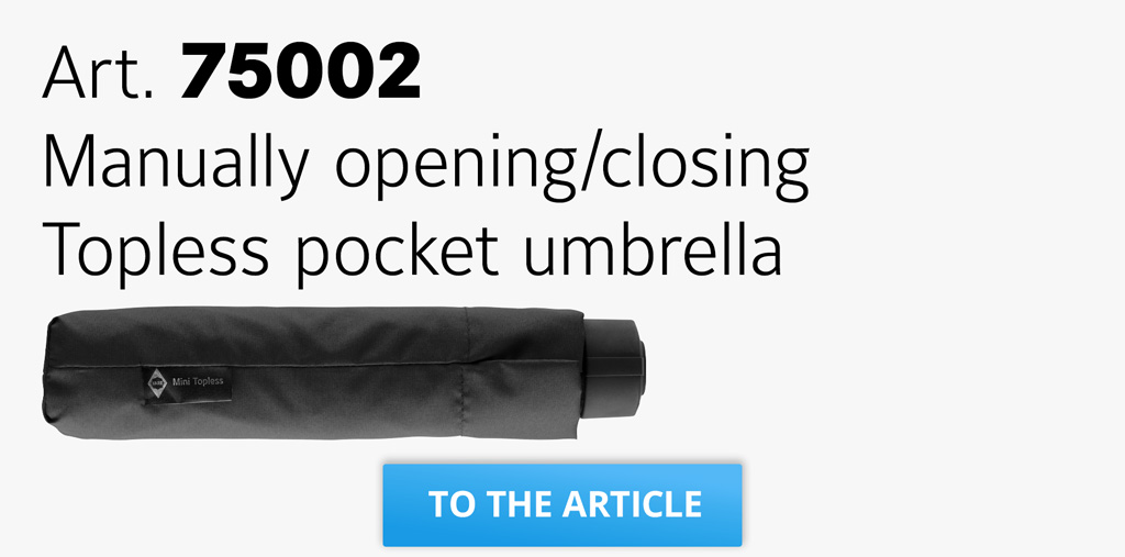 Button for item 75002 FARE® Allover Xpress topless pocket umbrella