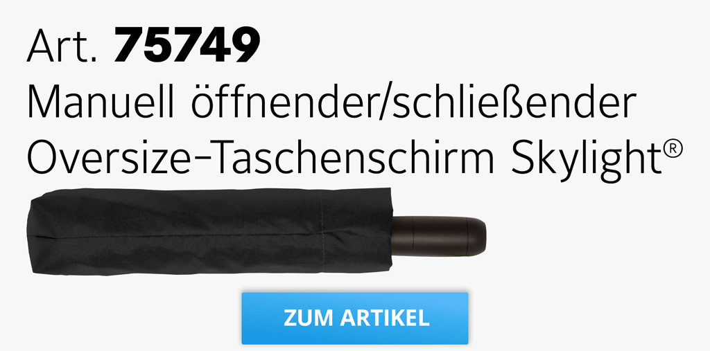 Button zum Artikel 75749 Oversize-Taschenschirm Skylight® FARE® Allover Xpress