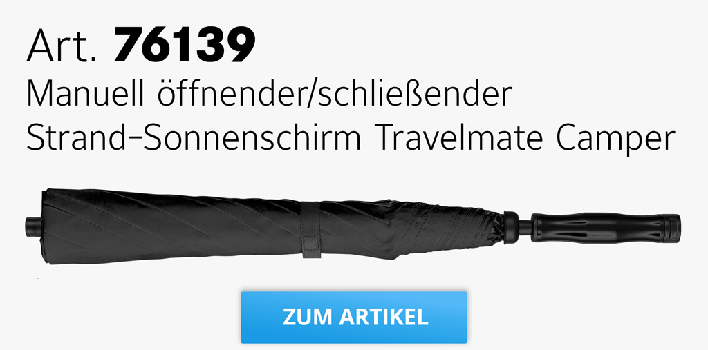 Button zum Artikel 76139 Strand-Sonnenschirm Travelmate Camper FARE® Allover Xpress