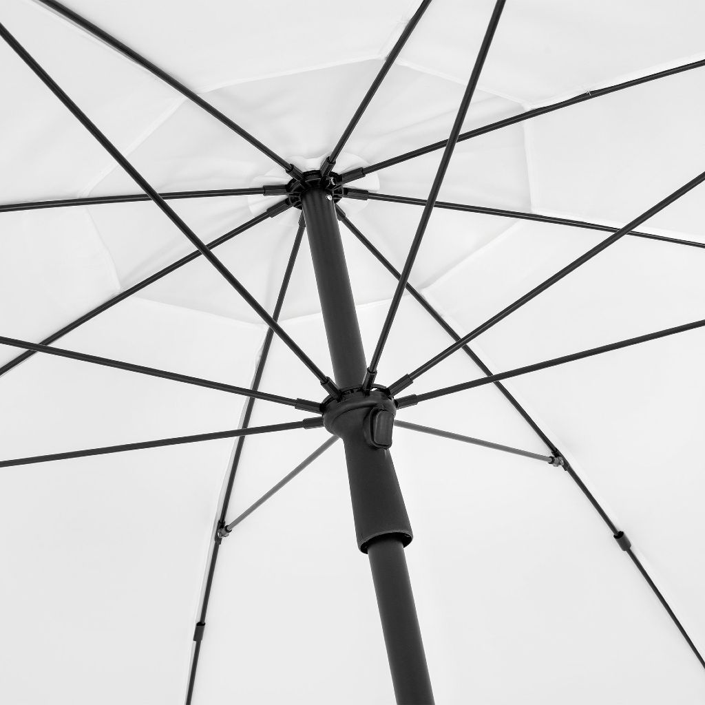 FARE Sonnenschirm Weiß Detail Gestell