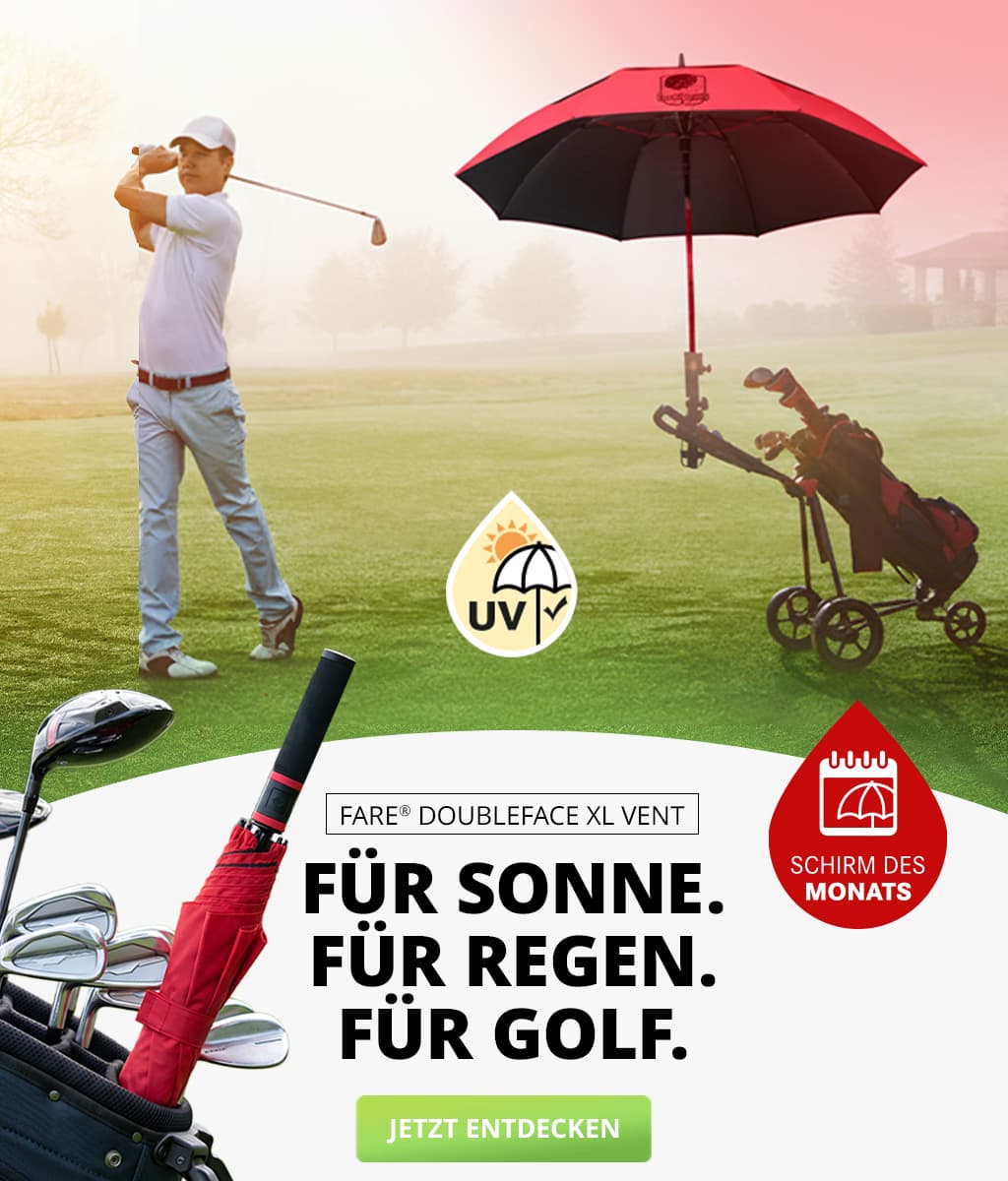 Schirm des Monats Juli: AC-Golf-/Gästeschirm FARE® Doubleface XL Vent