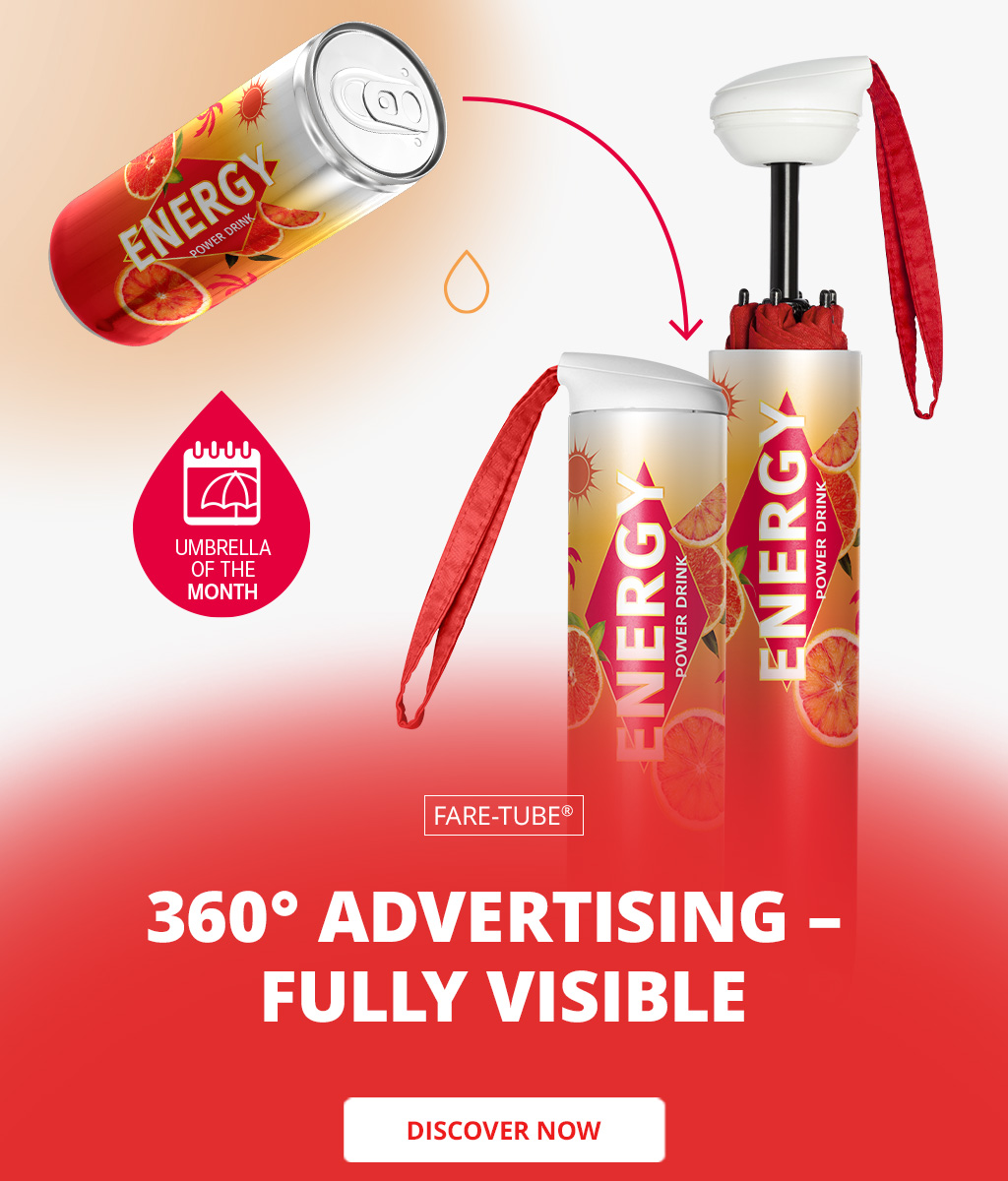 Umbrella of the month april: Mini pocket umbrella FARE-Tube®