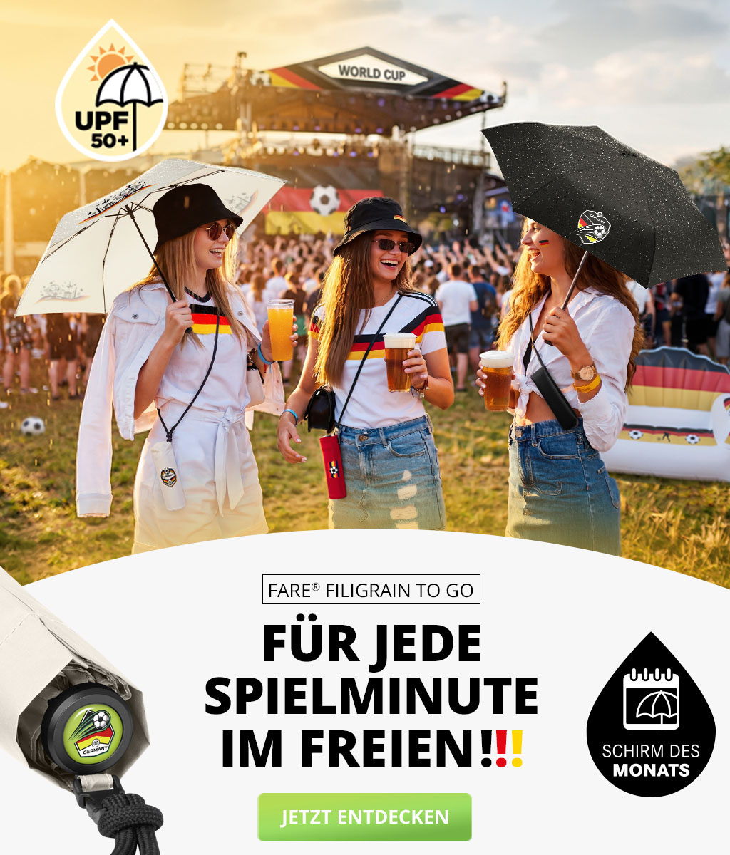 Schirm des Monats Mai: Mini-Taschenschirm FARE® FiligRain ToGo