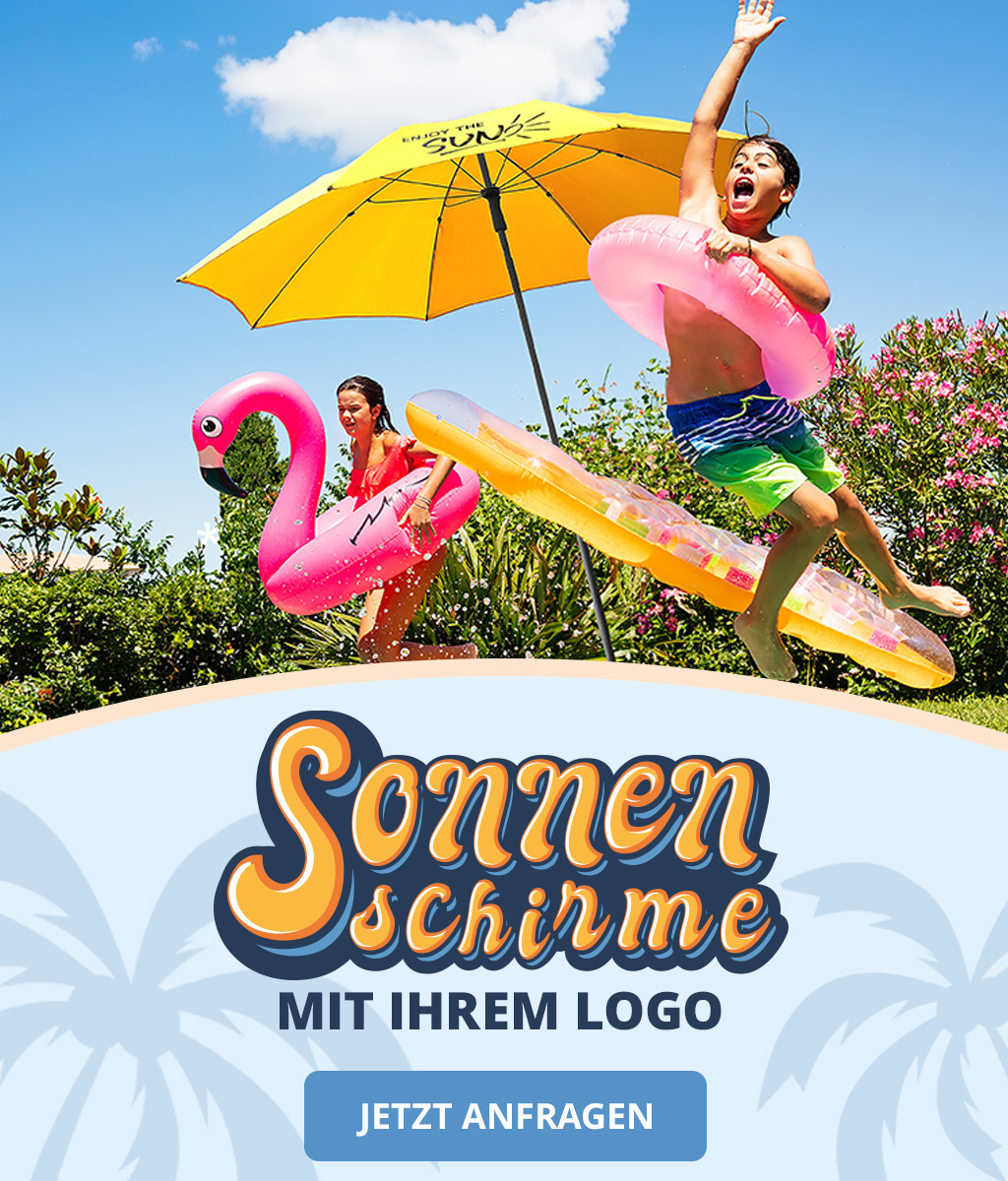 FARE Sonnenschirme mit Logo bestellen Header Banner