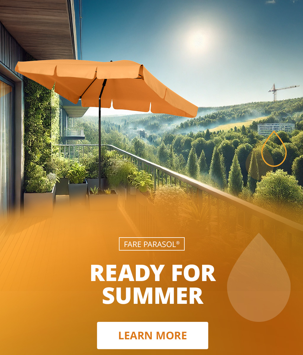 Banner for parasols