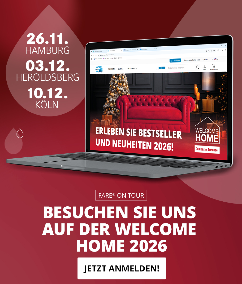 Banner für die Welcome Home Messeeinladung