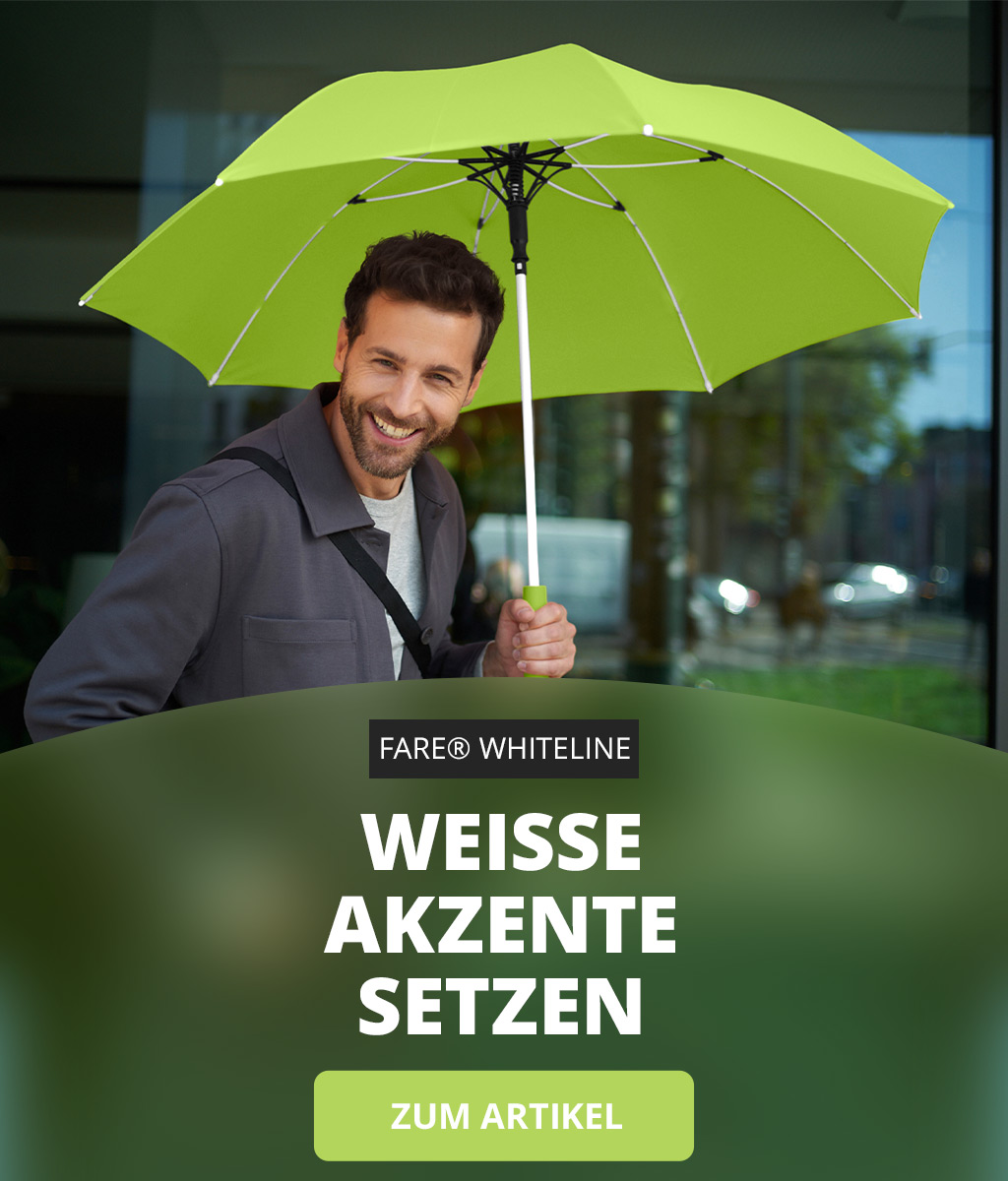 FARE Whiteline neue Regenschirmserie