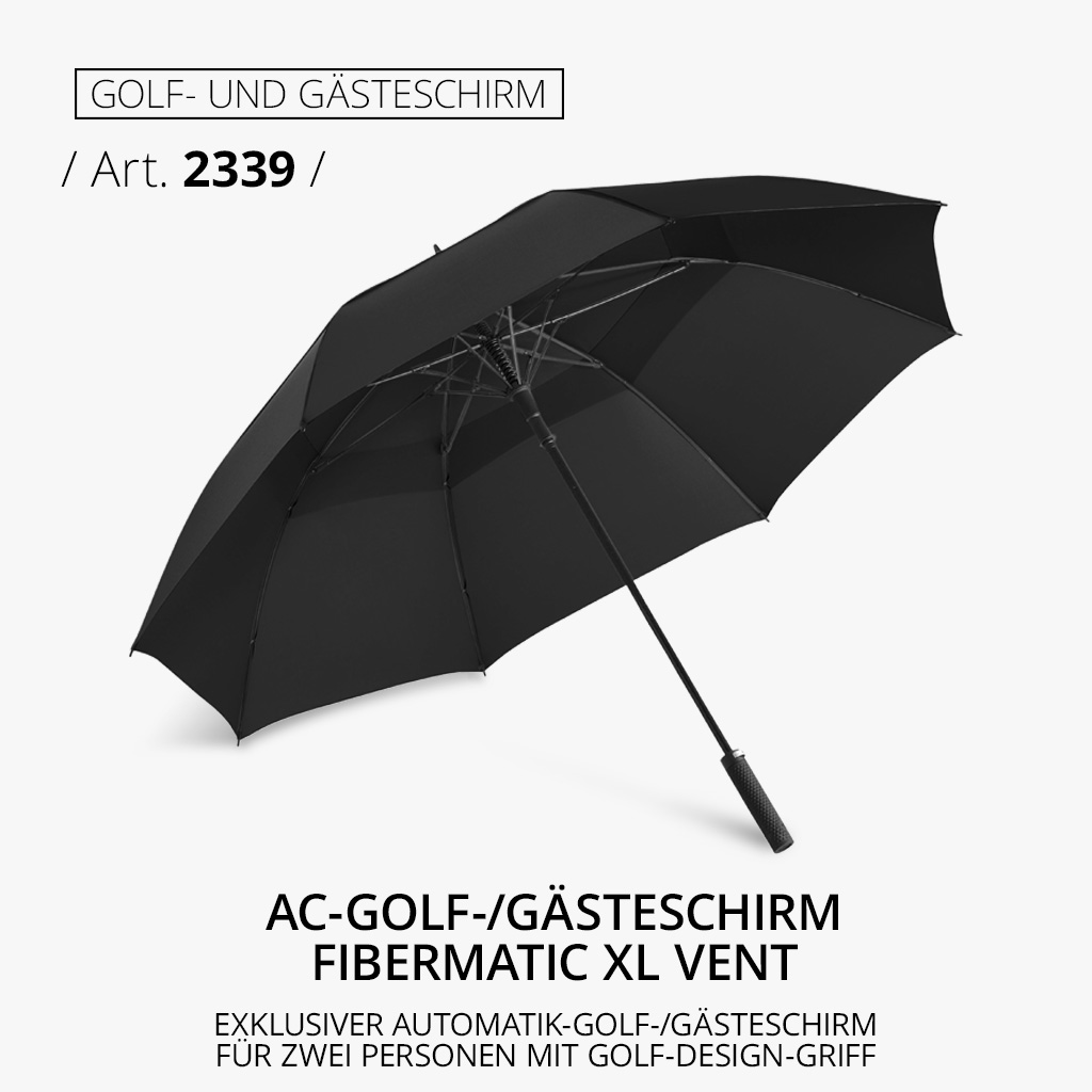 Highlight-Produkt: AC-Golf-/Gästeschirm Fibermatic XL Vent