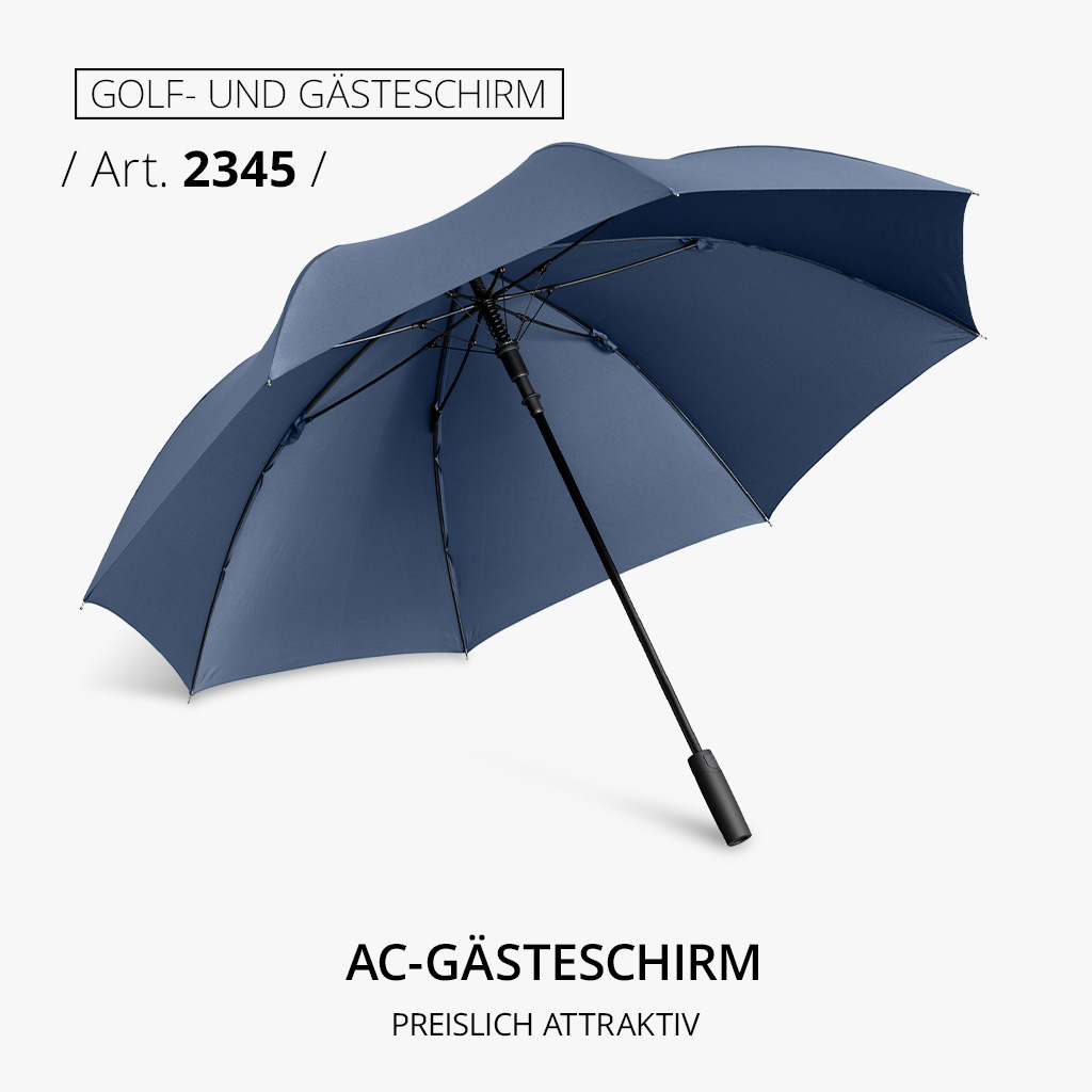 Highlight-Produkt: AC-Gästeschirm in marine
