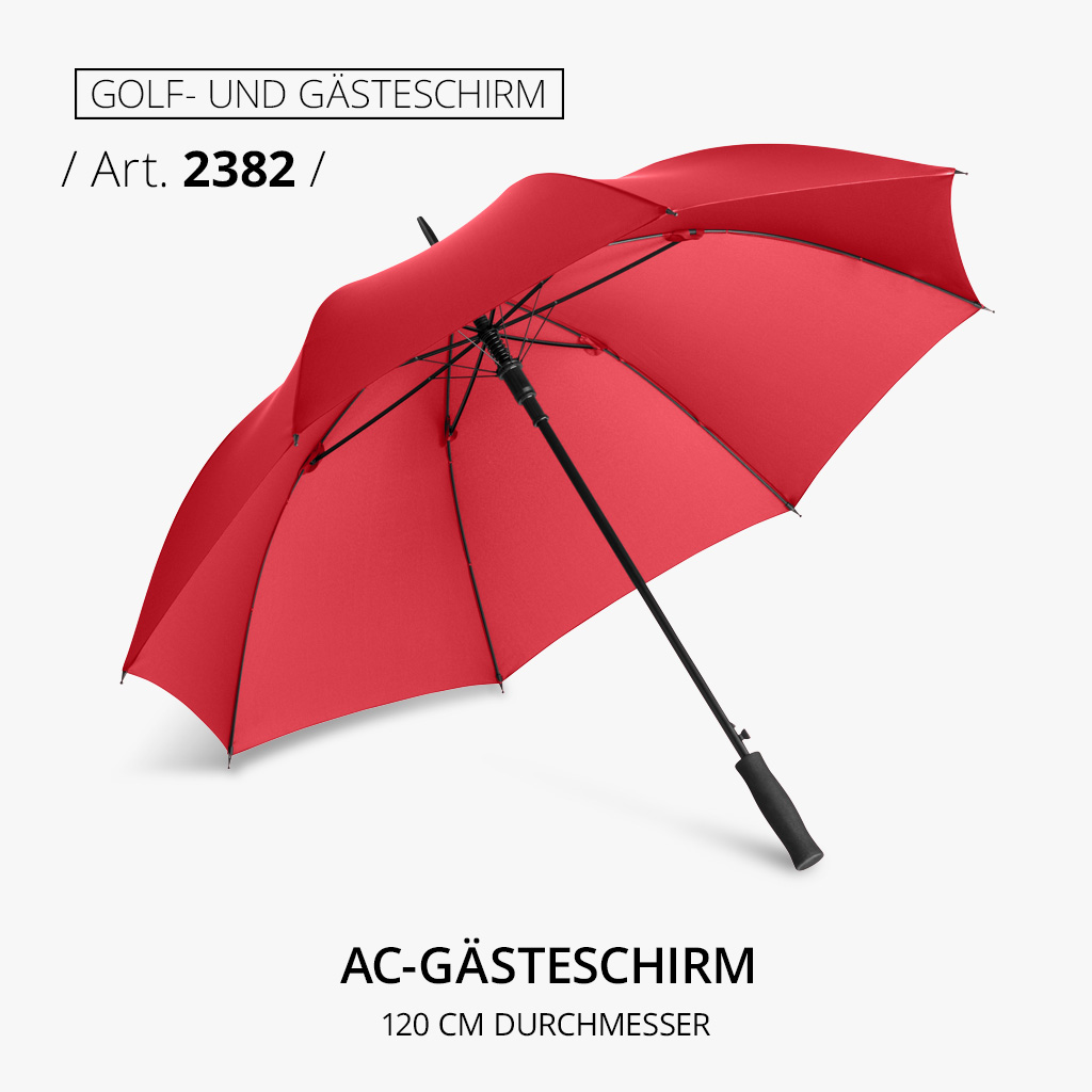 Highlight-Produkt: AC-Gästeschirm in rot