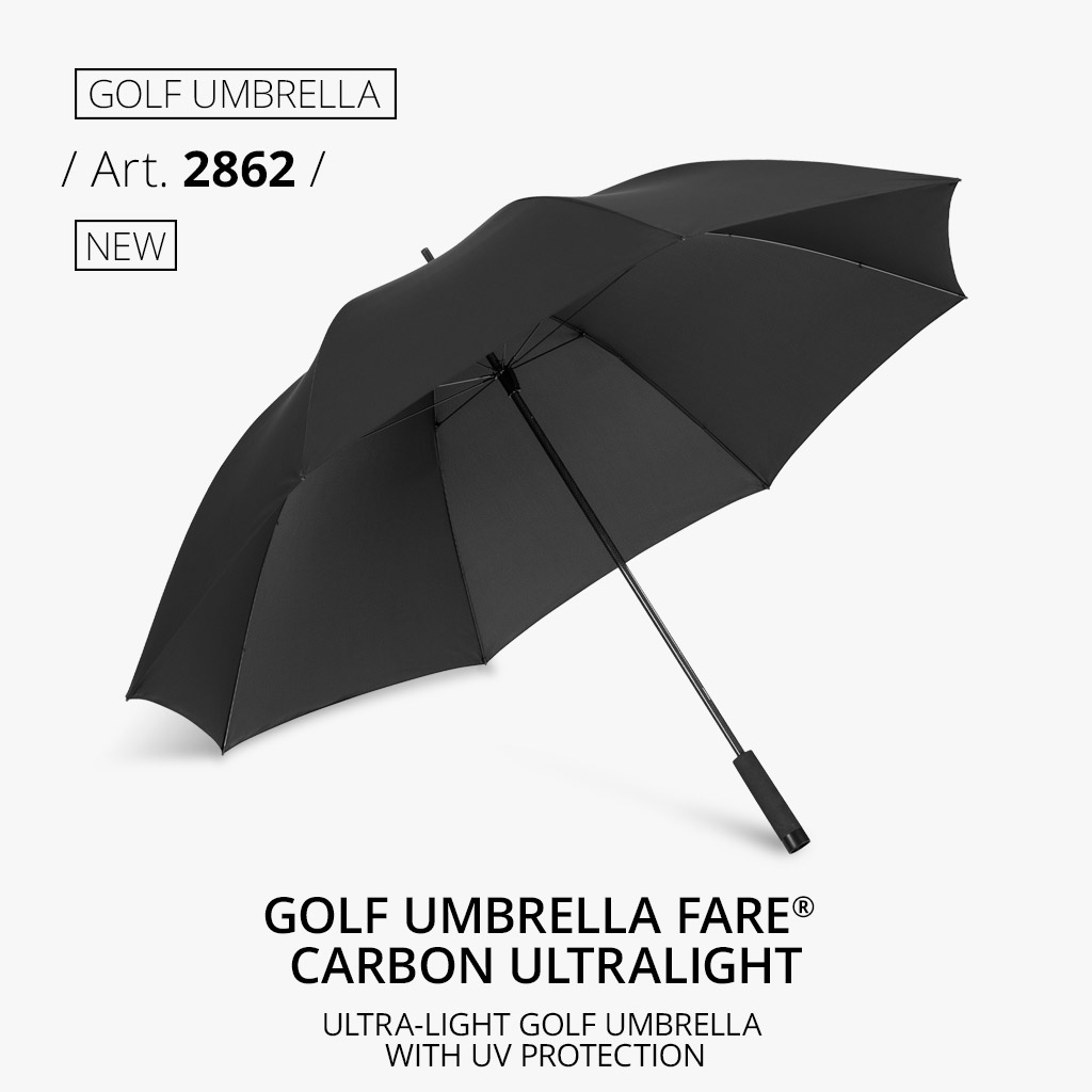 Golf umbrella: Golf umbrella FARE® Carbon UltraLight in black