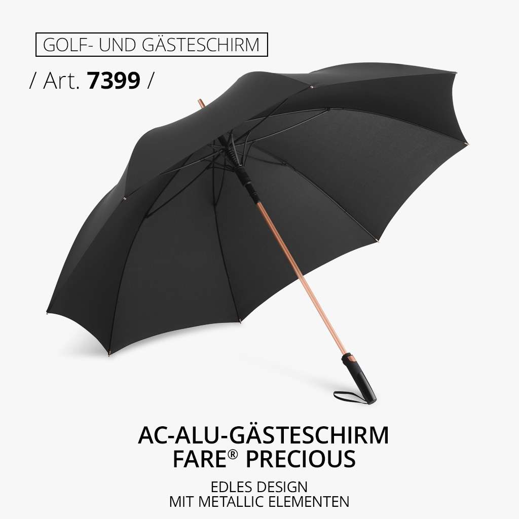 Highlight-Produkt: AC-Alu-Gästeschirm FARE® Precious