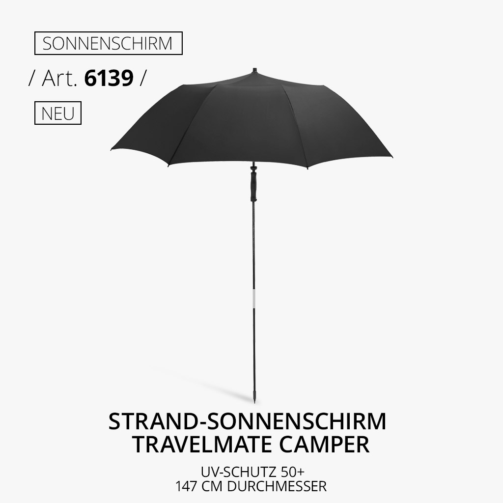 Highlight-Produkt: Strand-Sonnenschirm Travelmate Camper