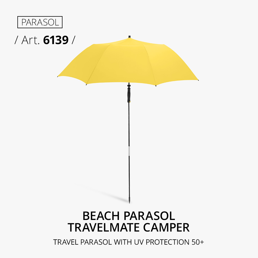Parasol: Beach parasol Travelmate Camper in yellow