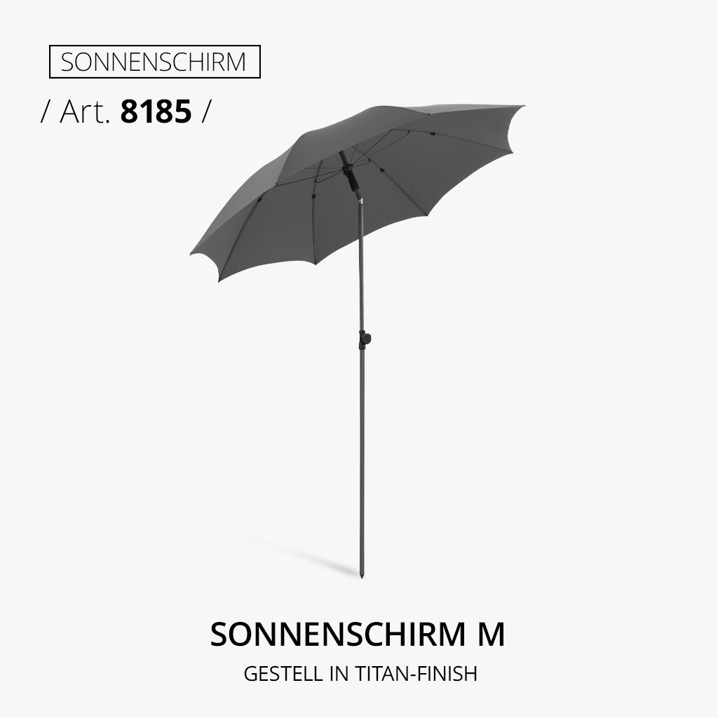 Highlight-Produkt: Sonnenschirm M in grau