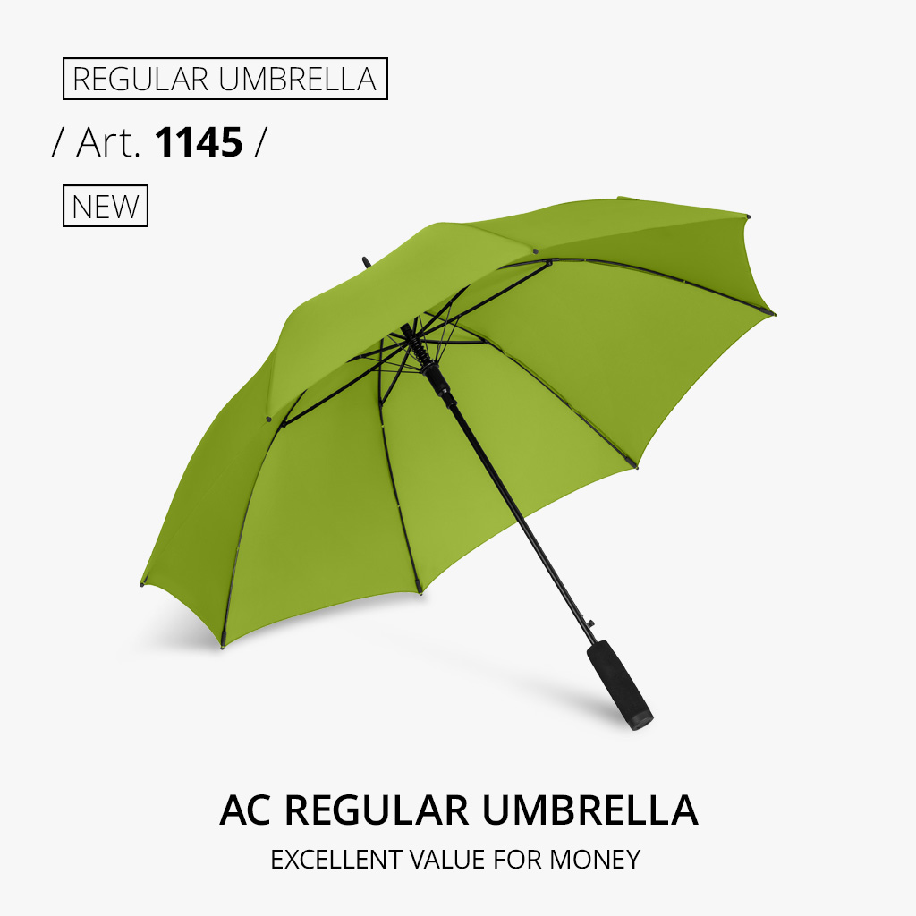 Regular Umbrella: AC regular umbrella in lime