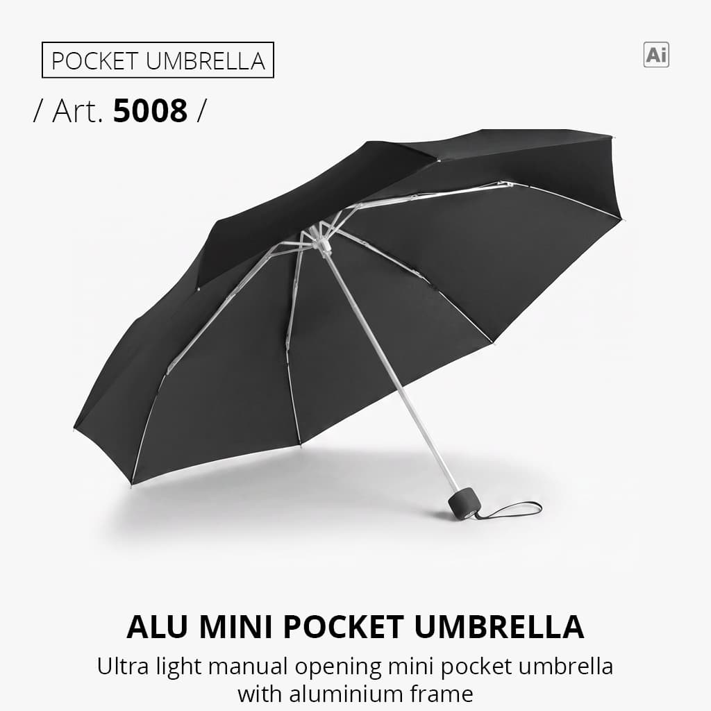 Highlight: Alu mini pocket umbrella in black