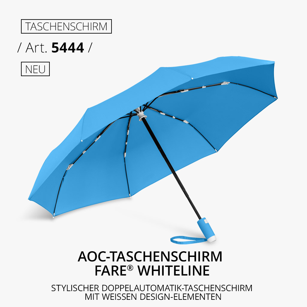 Highlight-Produkt: AOC-Taschenschirm FARE® Whiteline