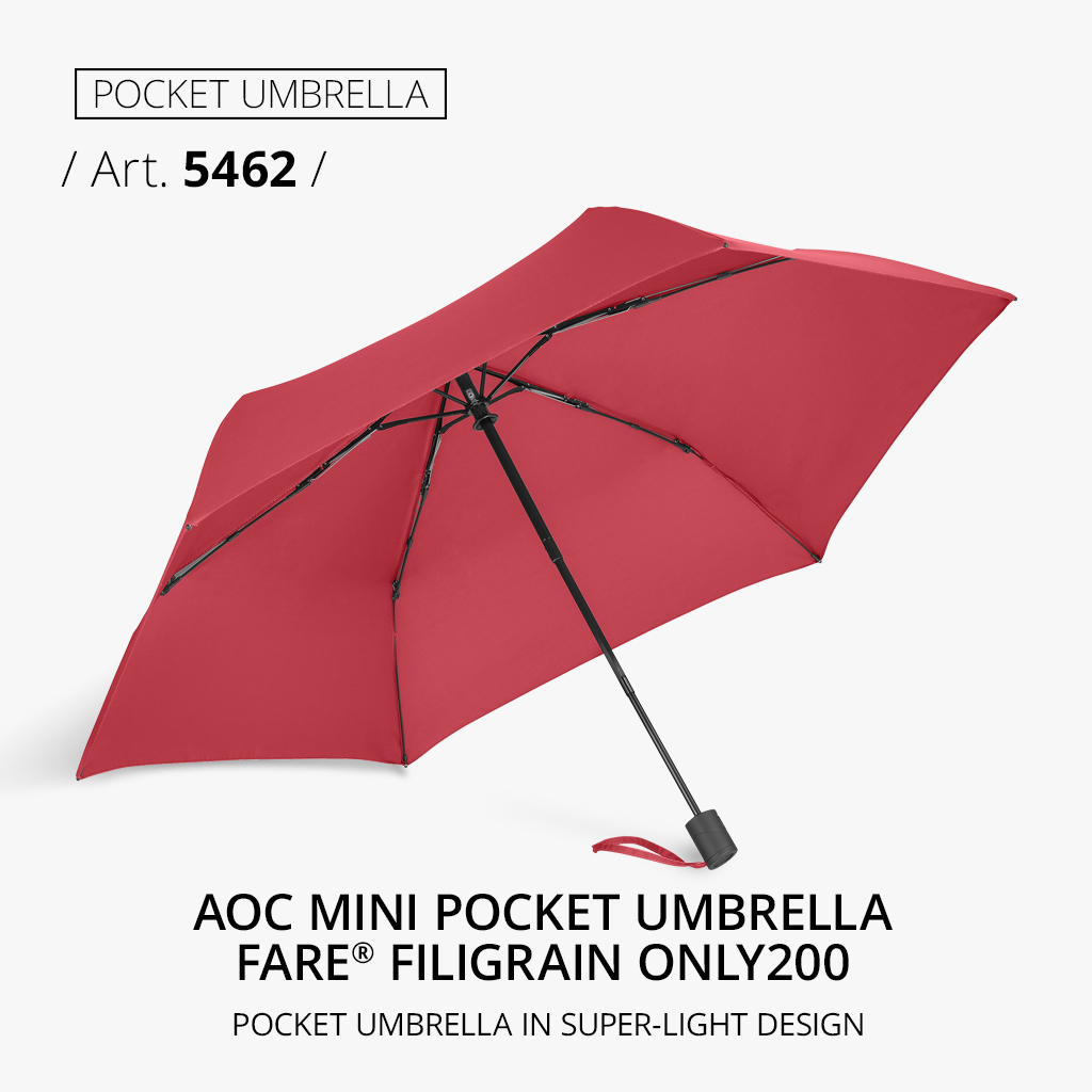 Pocket umbrella: AOC mini pocket umbrella FARE® FiligRain Only200 in red
