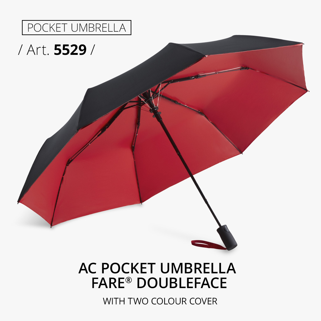 Highlight: AC pocket umbrella FARE® Doubleface in red