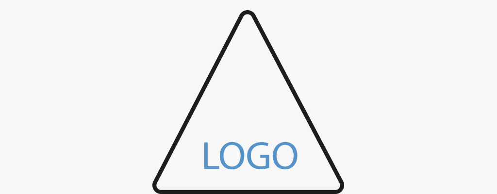 Icon mit Druckfläche eines Segmentes mit der Aufschrift "Logo"