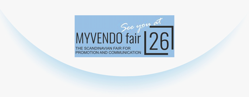 MYVENDO fair 26 logo on a blue background