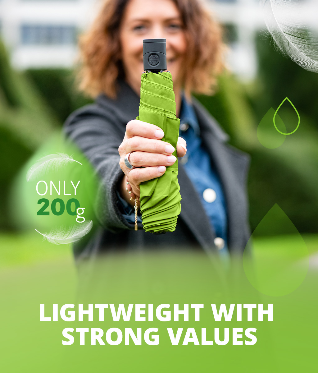 Women with FARE pocket umbrellas Only200 and Only95