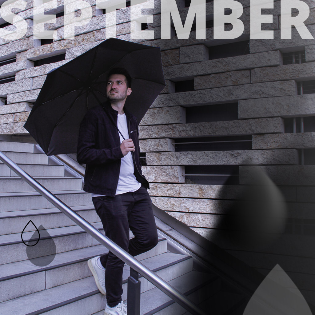 Umbrella of the month September: Golf pocket umbrella FARE® BlackShield Case Edition