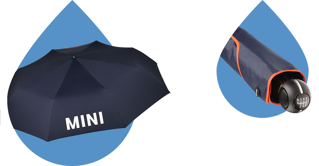 Bedruckter Schirm für einen Kunden