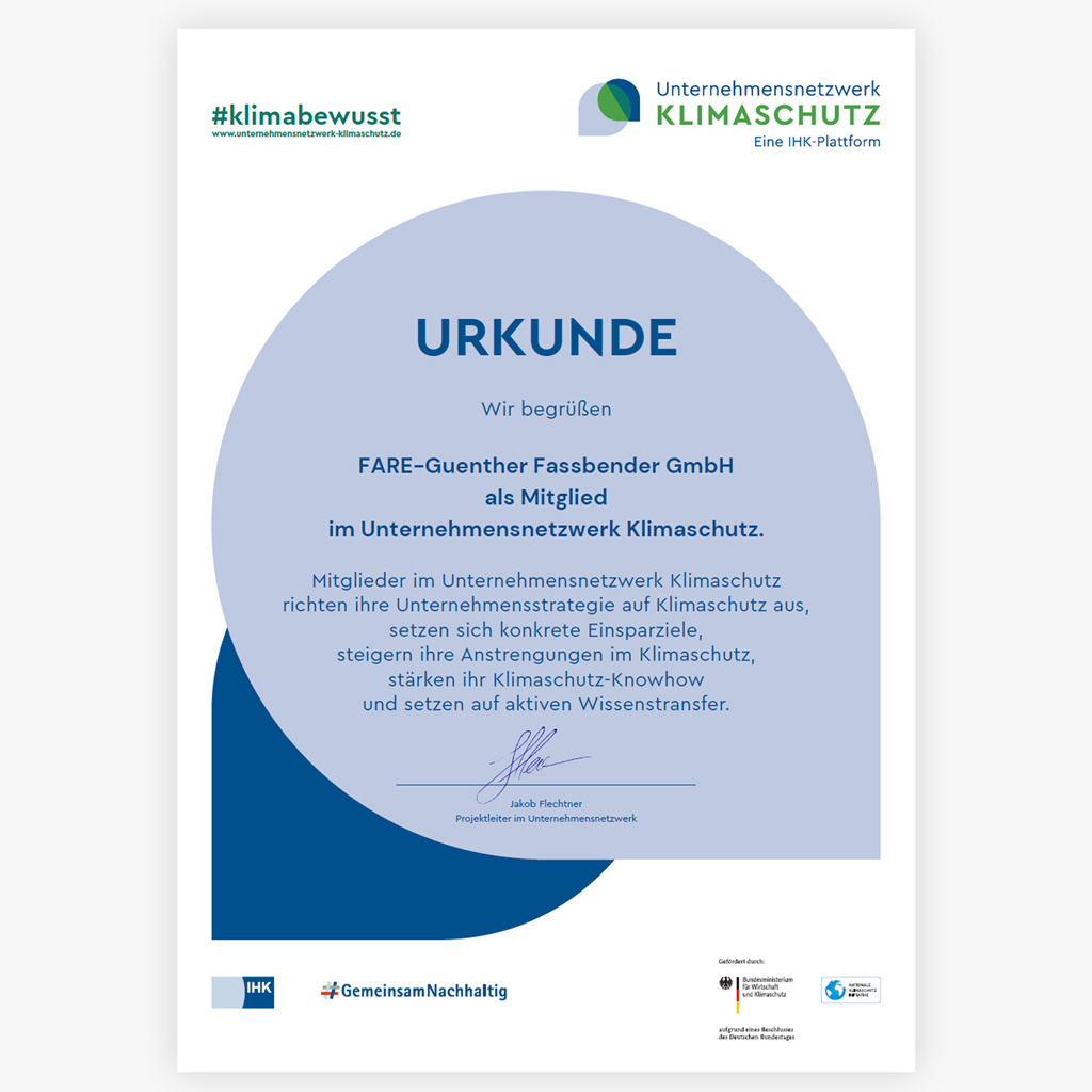 Klimaschutz Zertifikat