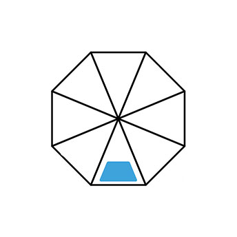 Screen printing with logo on a FARE umbrella